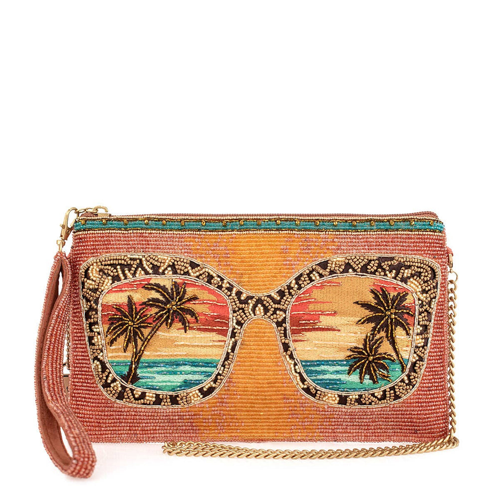 Mary Frances Hand Beaded On the Horizon Mini Crossbody Bag