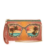 Mary Frances Hand Beaded On the Horizon Mini Crossbody Bag