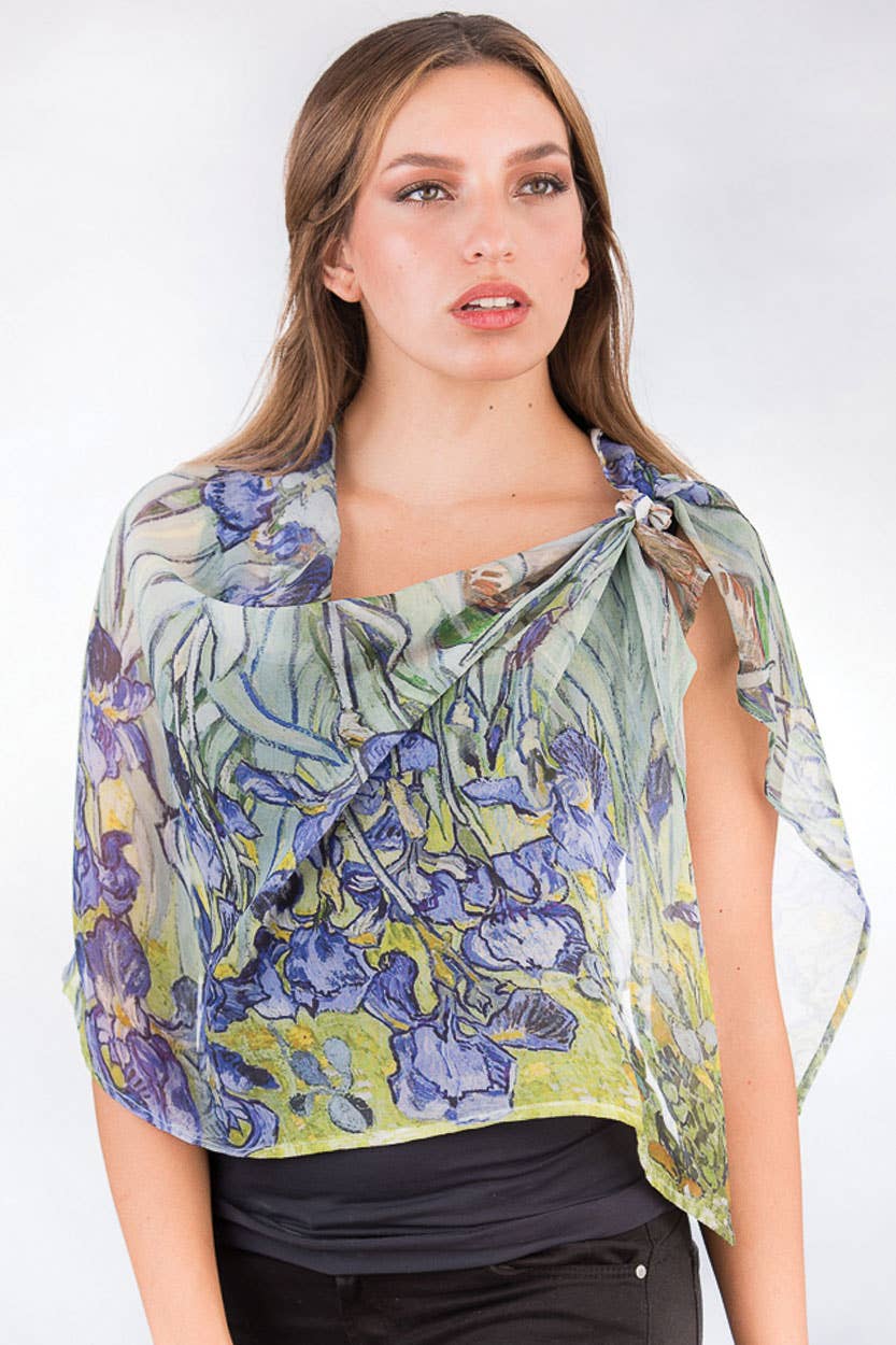 Aloka Scarf: Turquoise & Orchid