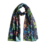 Anuschka Printed Chiffon Scarf - Jungle Leopard