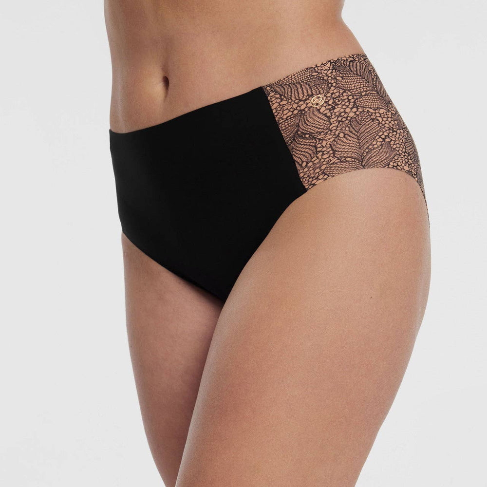 High-Waisted Retro Bikini: Petal Drift / Fits 16-24