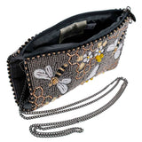 Mary Frances Bee Awesome Beaded Bumble Bees Crossbody Phone Bag