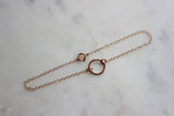 Rose Gold Circle Bracelet, Infinity Bracelet