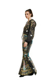Comfort Pants-Blue - Paper Dolls: Multi color-Black / M/L