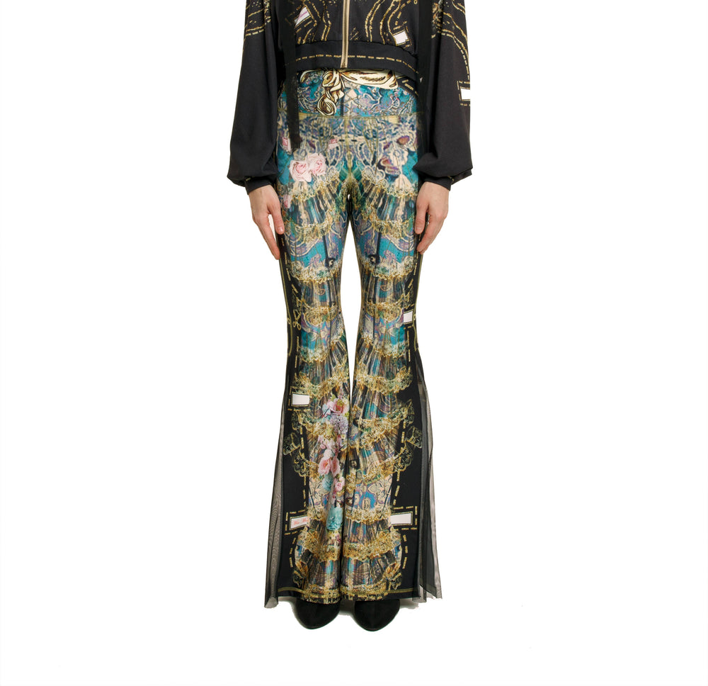 Comfort Pants-Blue - Paper Dolls: Multi color-Black / S/M