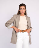 Pip | Vintage Full-Grain Leather Belt for Women: Black / S-85