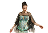IPNG Paper Dolls Shawl Blouse - Green/Black