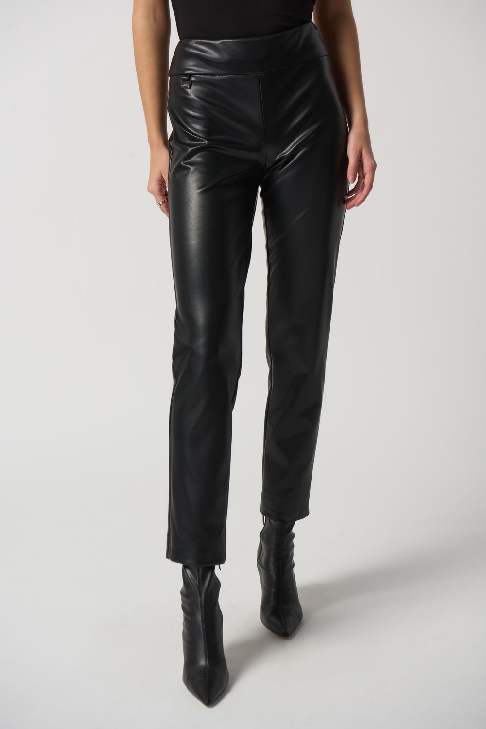 Joseph Ribkoff Leatherette Pant Style 223196 - Black