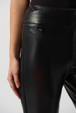 Joseph Ribkoff Leatherette Pant Style 223196 - Black