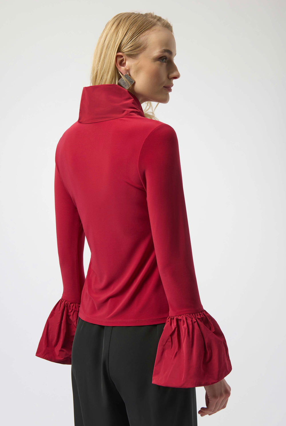 Joseph Ribkoff Silky Knit and Memory Fitted Top Style 254109 - Deep Cherry