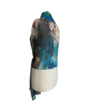 TIANNA Long & Wide Print Mesh Shawl Stole Wrap : OS