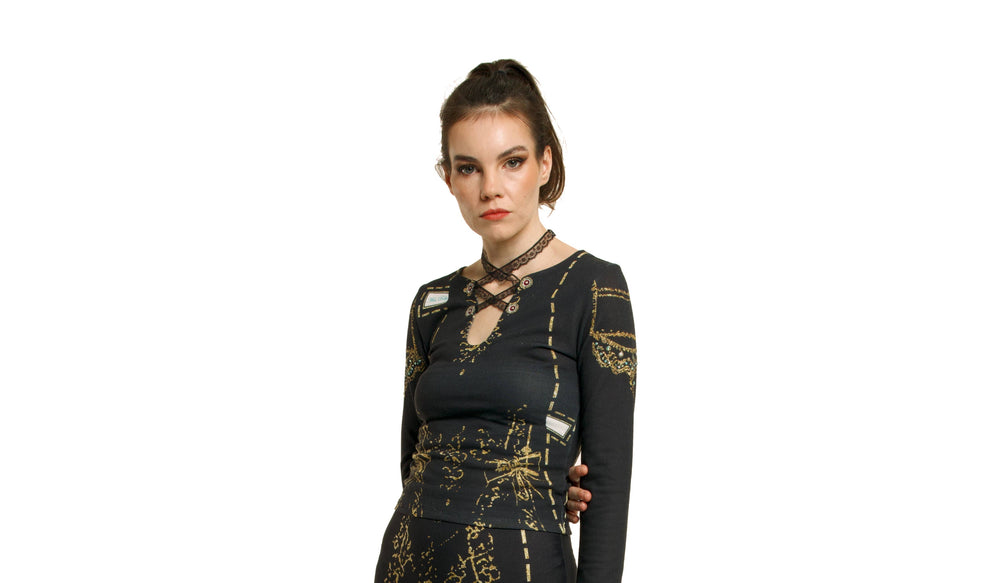 IPNG Paper Dolls Shirt - Multi/Black