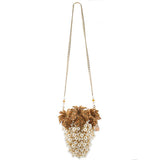 Grapes Galore Beaded and Pearl Cluster of Grapes Handbag