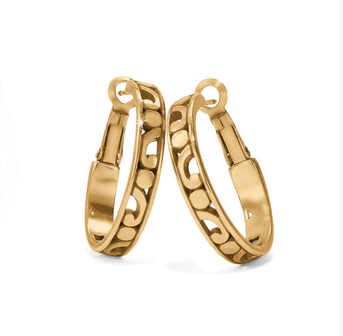 Brighton Contempo Small Hoop Earrings Style JA9905 - Gold