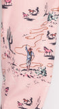 PJ Salvage 100% Cotton Flannel Wild Heart Cowgirl PJ Pant Style RKFLP - Pink Mist