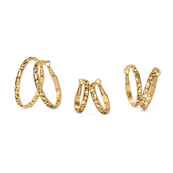 Brighton Contempo Small Hoop Earrings Style JA9905 - Gold