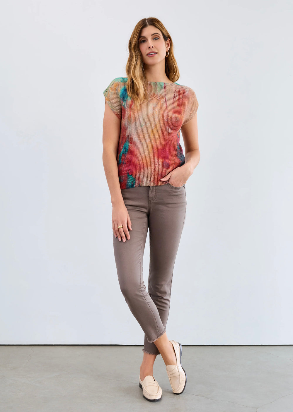 FDJ Olivia Slim Ankle Denim Style  2682511 - Taupe