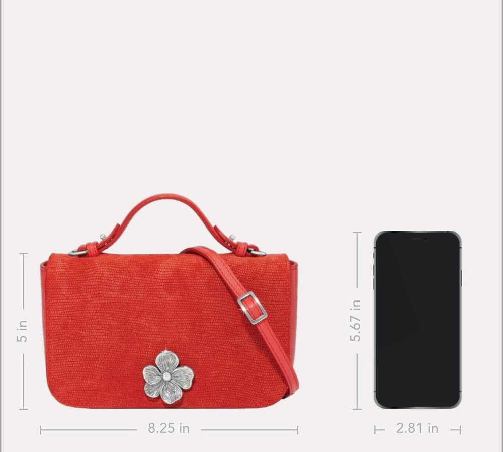 Brighton Everbloom Petal Baguette Handbag Style H16357 - Flirt Red