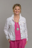 Crown Linen Jacket - White