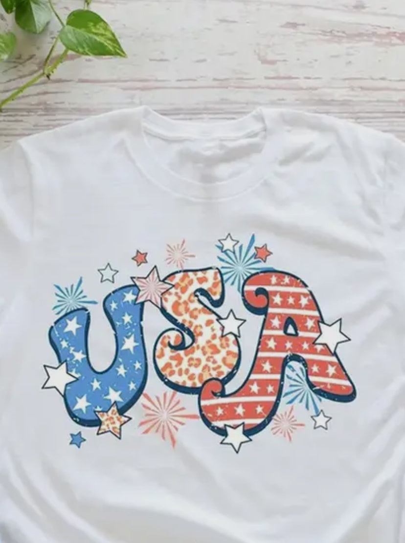 Retro USA Patriotic T-Shirt