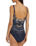 Johnny Was Supernova Sun V-Neck One Piece Bathing Suit Style CSW4424-H