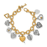 Brighton One Heart Large Charm Bracelet Style JF0365