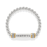Brighton Meridian Grateful Two Tone Stretch Bracelet Style JF0187