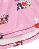 PJ Salvage Rescues are My Favorite Breed Dog Print Banded Pant Style RMRFP2 - Pink Orchid