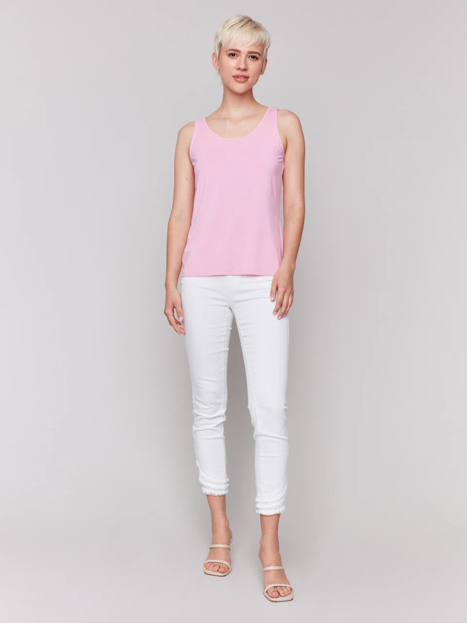 LAST ONE SZ M - Charlie B. Reversible Bamboo Cami Style C1243B - Begonia