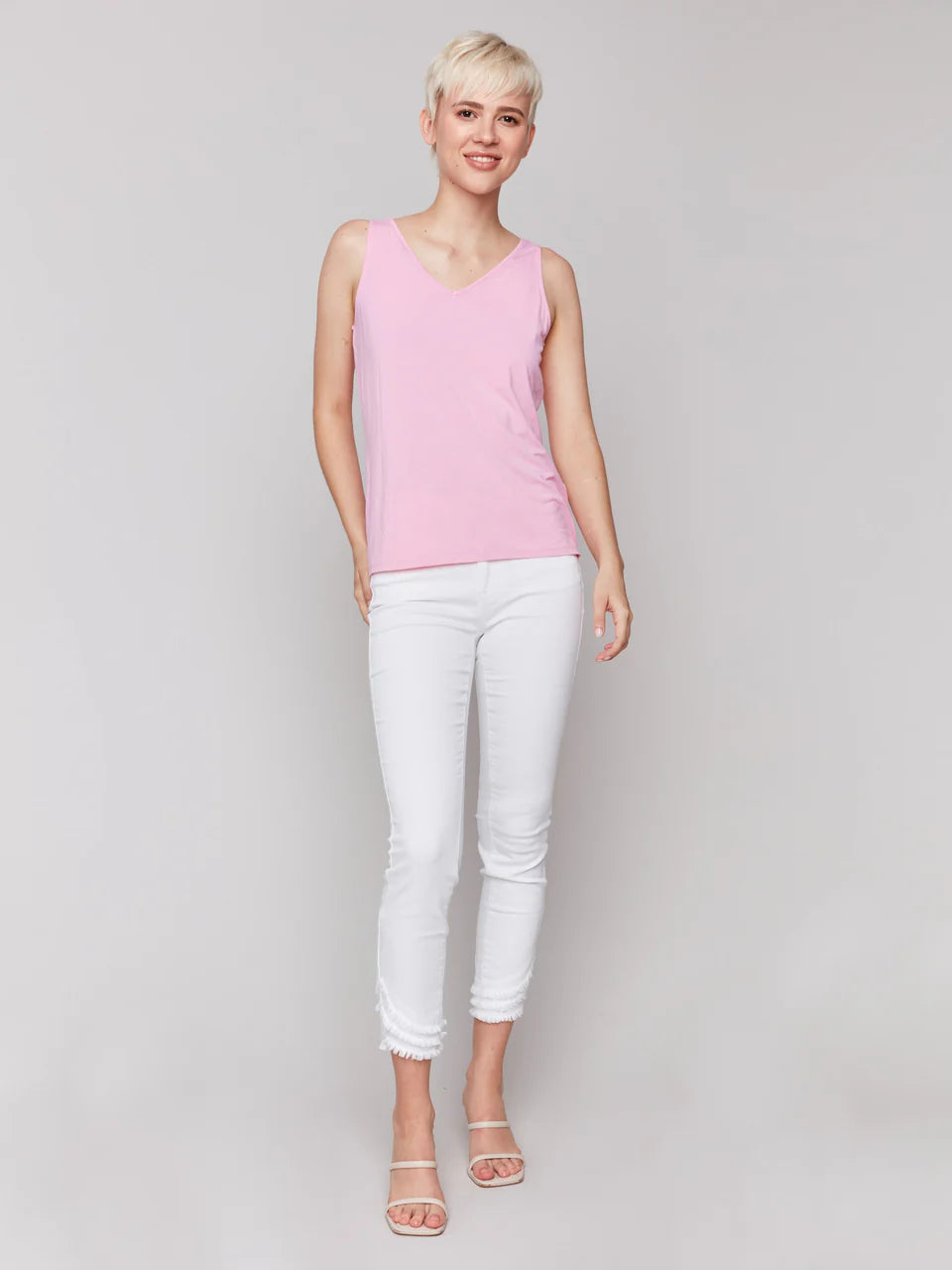 LAST ONE SZ M - Charlie B. Reversible Bamboo Cami Style C1243B - Begonia