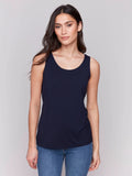 Charlie B. Reversible Bamboo Cami Style C1243S - Navy