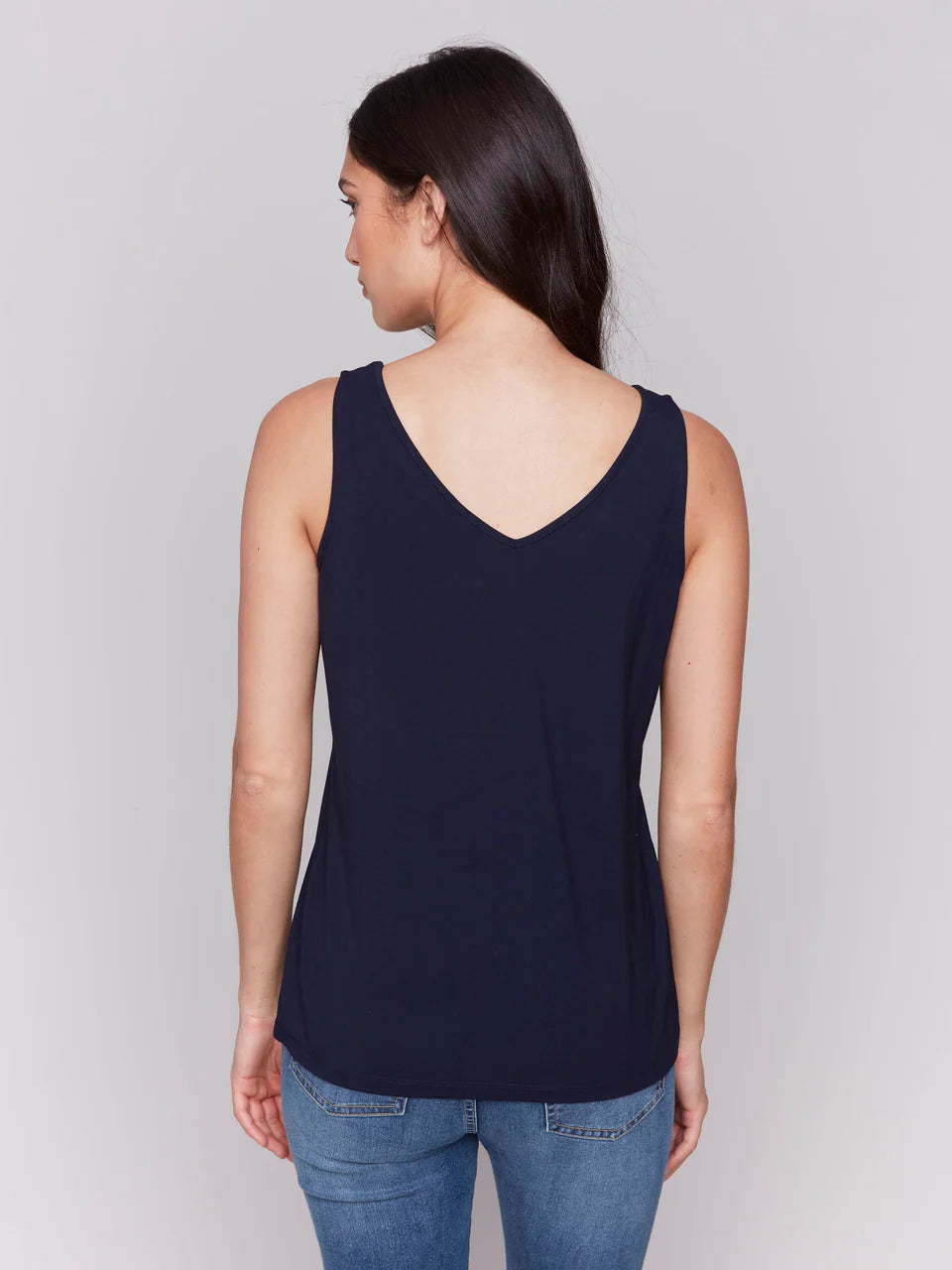Charlie B. Reversible Bamboo Cami Style C1243S - Navy