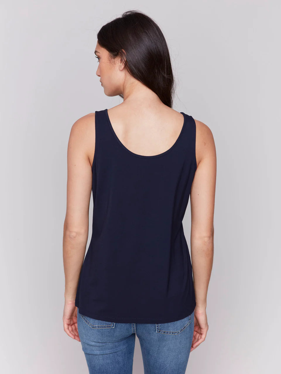 Charlie B. Reversible Bamboo Cami Style C1243S - Navy