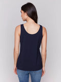 Charlie B. Reversible Bamboo Cami Style C1243S - Navy