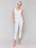 Charlie B. Reversible Bamboo Cami Style C1243S - White
