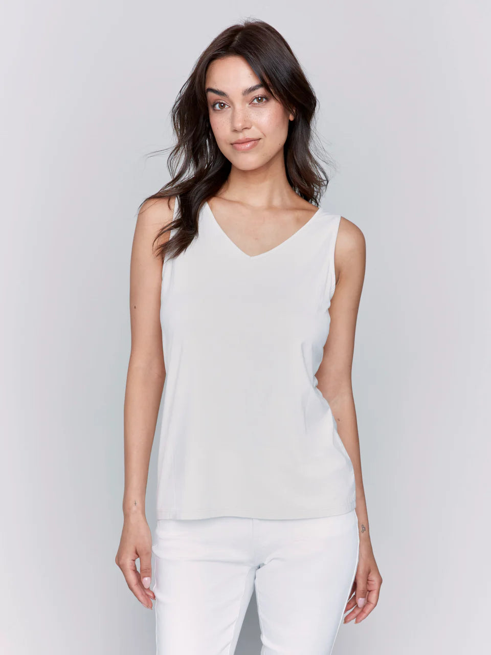 Charlie B. Reversible Bamboo Cami Style C1243S - Greige
