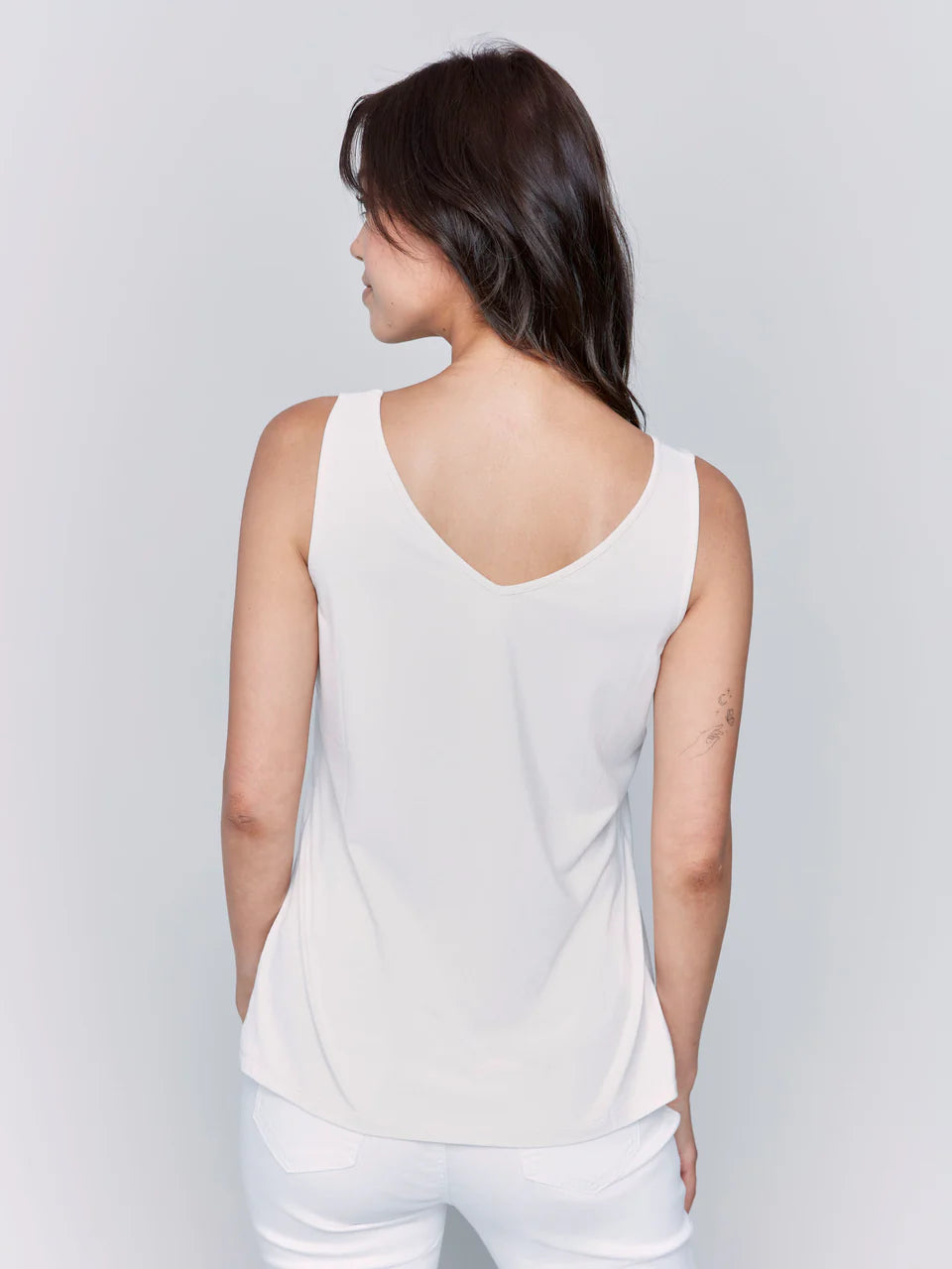 Charlie B. Reversible Bamboo Cami Style C1243S - Greige