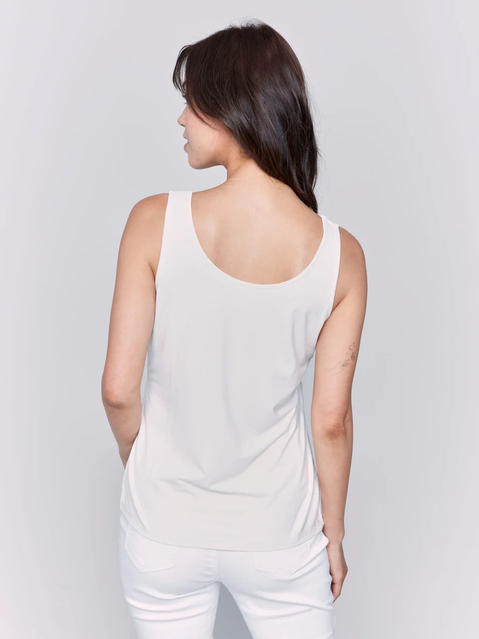Charlie B. Reversible Bamboo Cami Style C1243S - Greige
