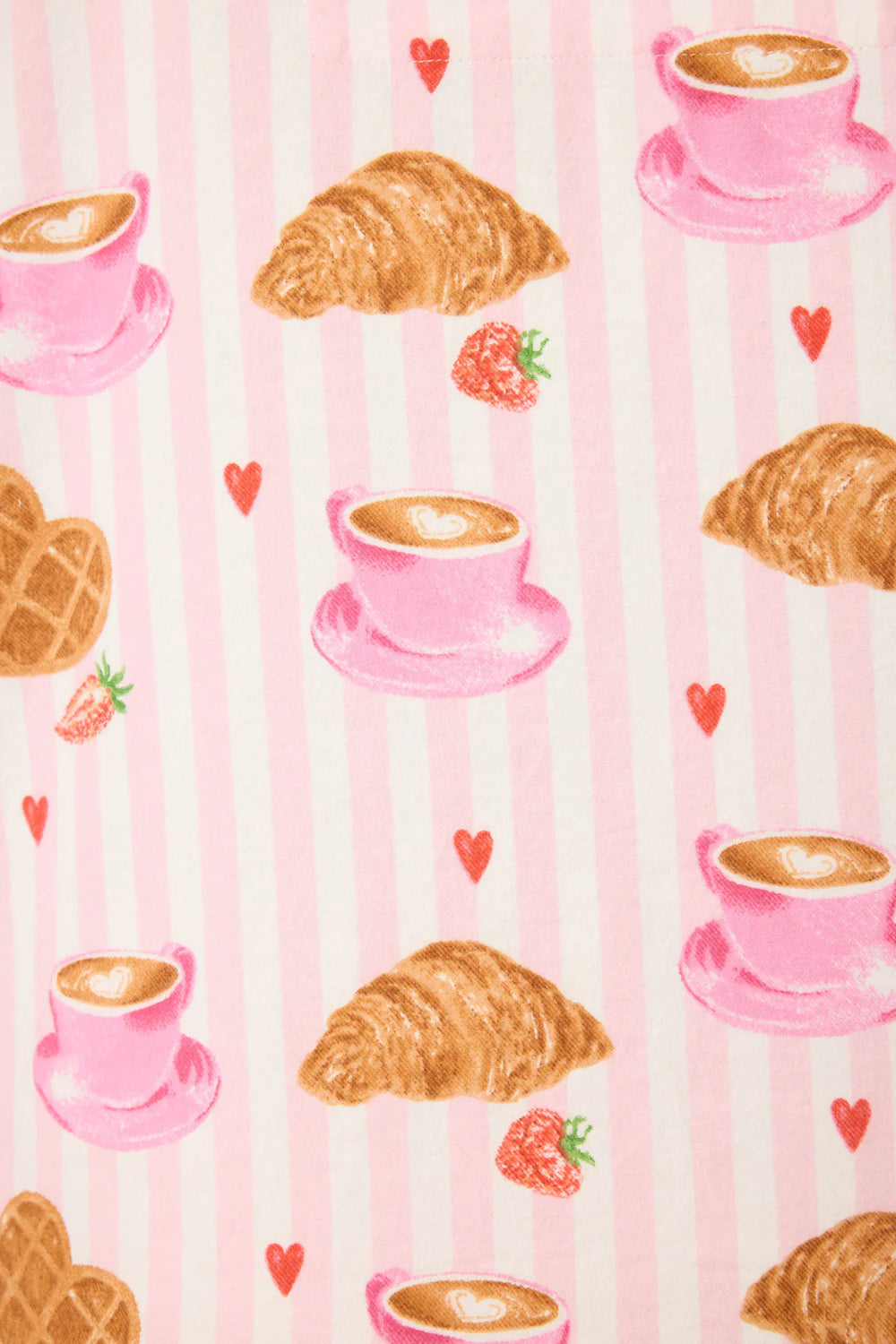 PJ Salvage Brunch Club Flannel Set Style RUFLPJ - Pink