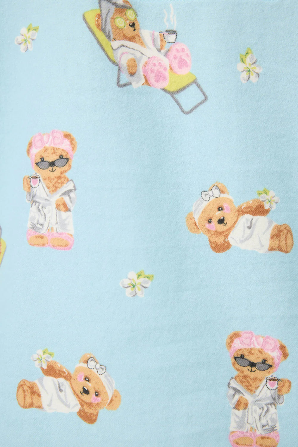PJ Salvage Beary Cute Flannel Set Style RUFLPJ - Blue