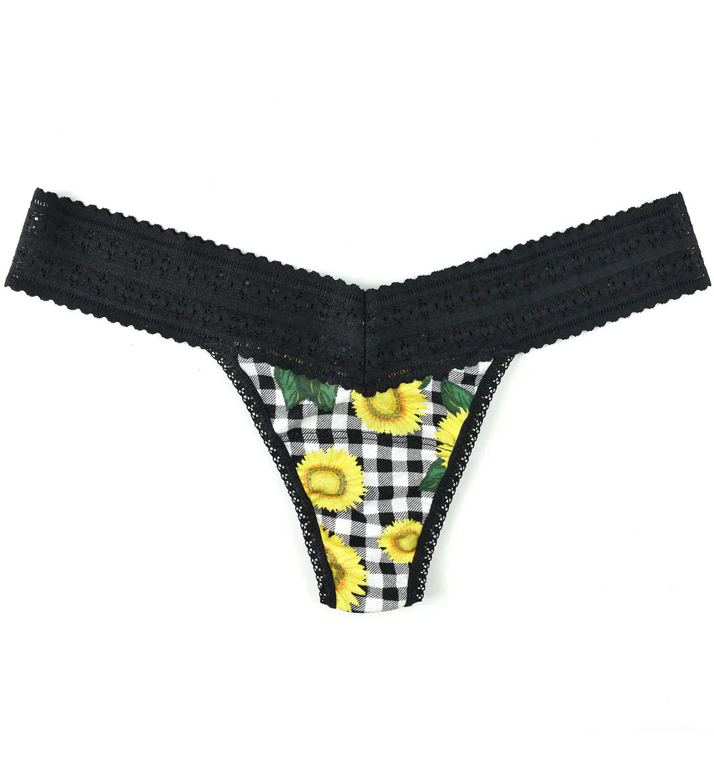 Hanky Panky Printed DreamEase Low Rise Thong Style PR681004 - Fields of Gold