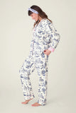 PJ Salvage Bon Voyage Flannel Set Style RUFLPJ - Ivory