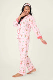 PJ Salvage Tini Time Flannel Set Style RUFLPJ - Pink