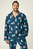 PJ Salvage Men’s Bearly Awake Flannel Set Style RVMFL - Navy