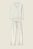 PJ Salvage Playful Prints Island Time Long PJ Set Style RXPPST2 - Ivory