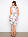 Charlie B. Henley Sleeveless Dress Style C3260D -  Watercolor Floral