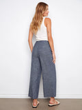 Charlie B. Stretch Linen Wide Leg Pants Style C5751 - Indigo