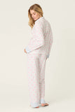 PJ Salvage Playful Prints All Wrapped Up Long PJ Set Style RXPPST2 - White