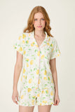 PJ Salvage Short Sleeve La Dolce Spritz Lemon Set Style RYLDST - Ivory