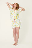 PJ Salvage Short Sleeve La Dolce Spritz Lemon Set Style RYLDST - Ivory